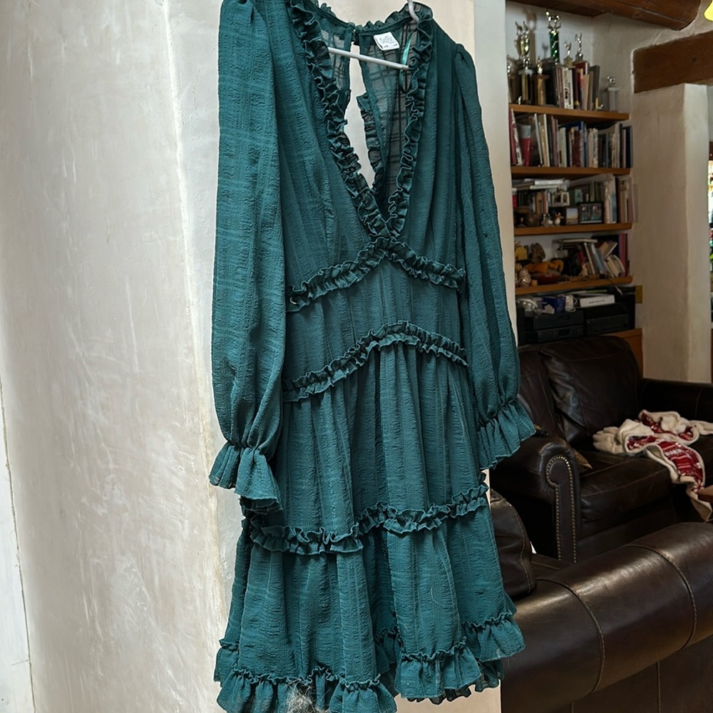 Emerald green size XL mini dress